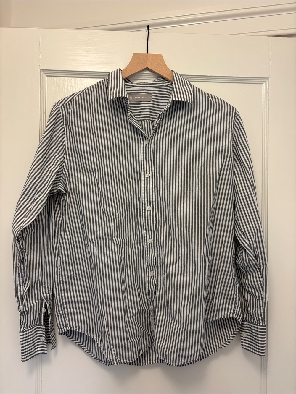 Everlane Silky Cotton Stripe Shirt